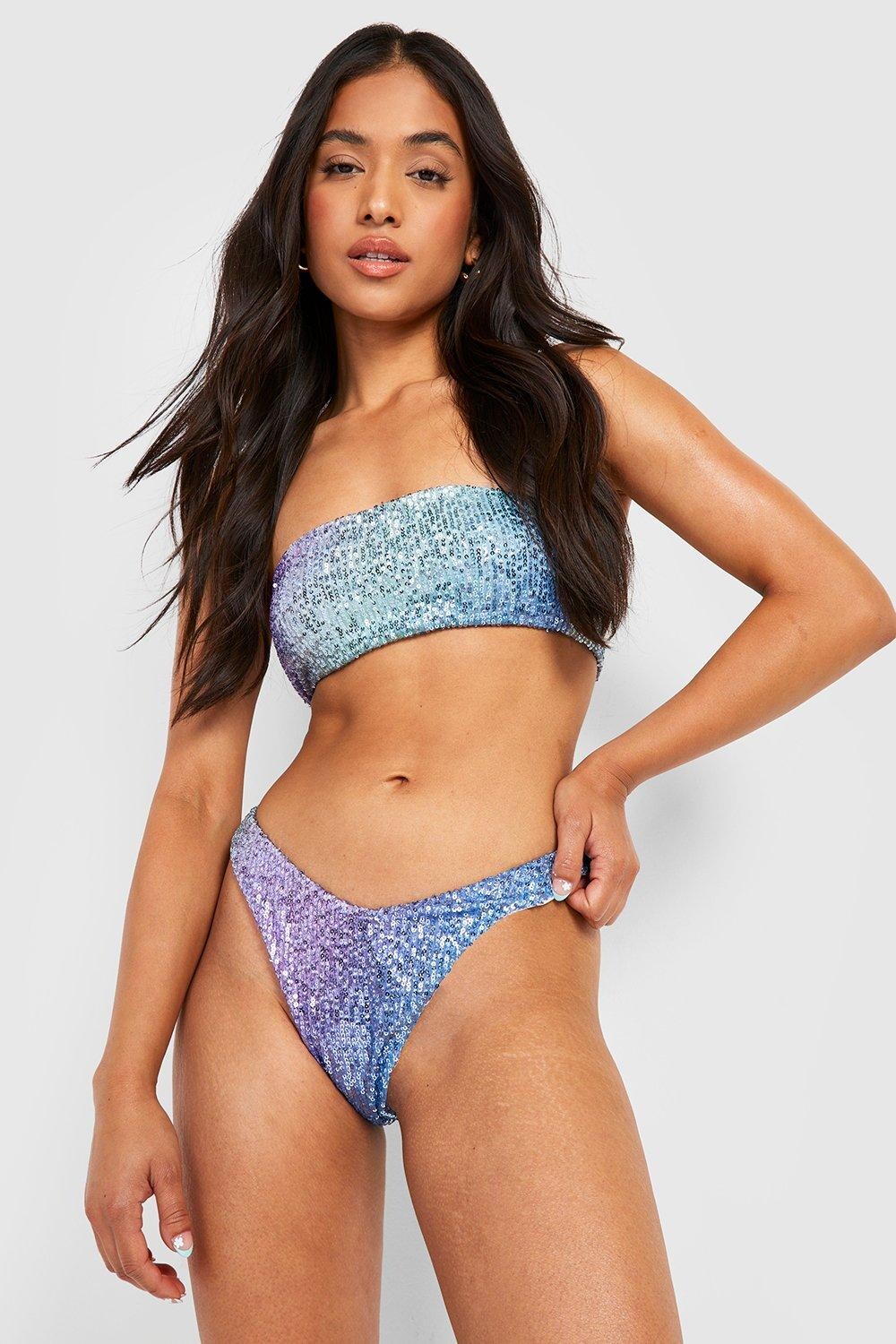 

Комплект бикини petite ombre Boohoo, синий
