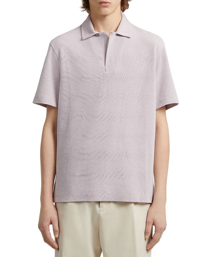 

Поло с коротким рукавом из чистого хлопка Zegna