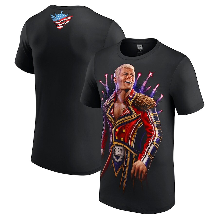 

Футболка с коротким рукавом WWE Authentic Cody Rhodes, черный