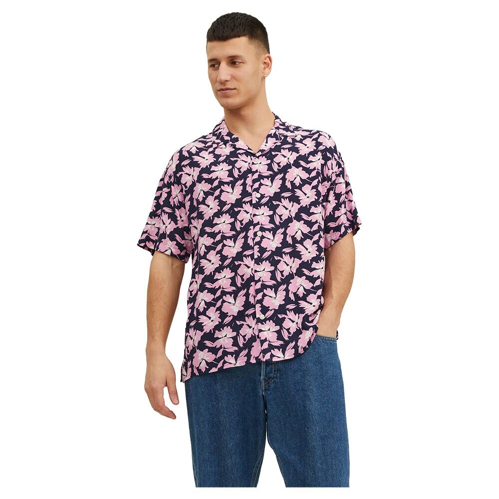 

Рубашка Jack & Jones Luke Palma Resort, розовый