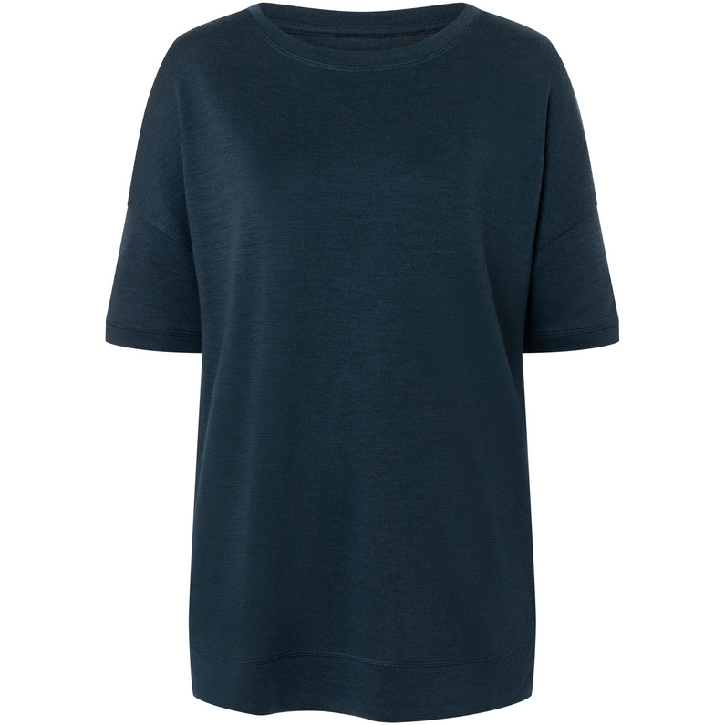 Женская футболка оверсайз из органического материала Super.Natural, синий футболка женская оверсайз demix синий