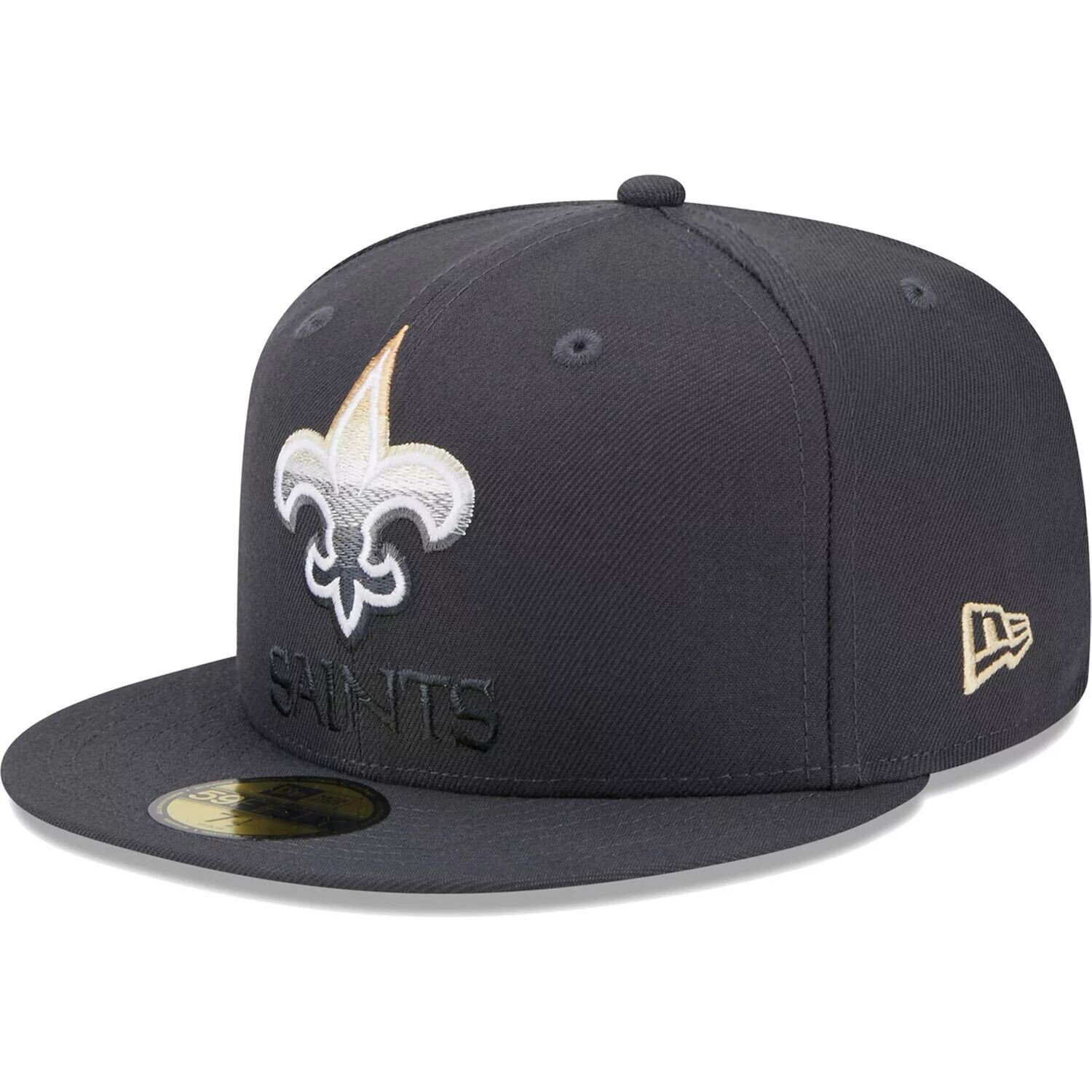 

Мужская облегающая шляпа New Era Graphite New Orleans Saints Color Dim 59FIFTY