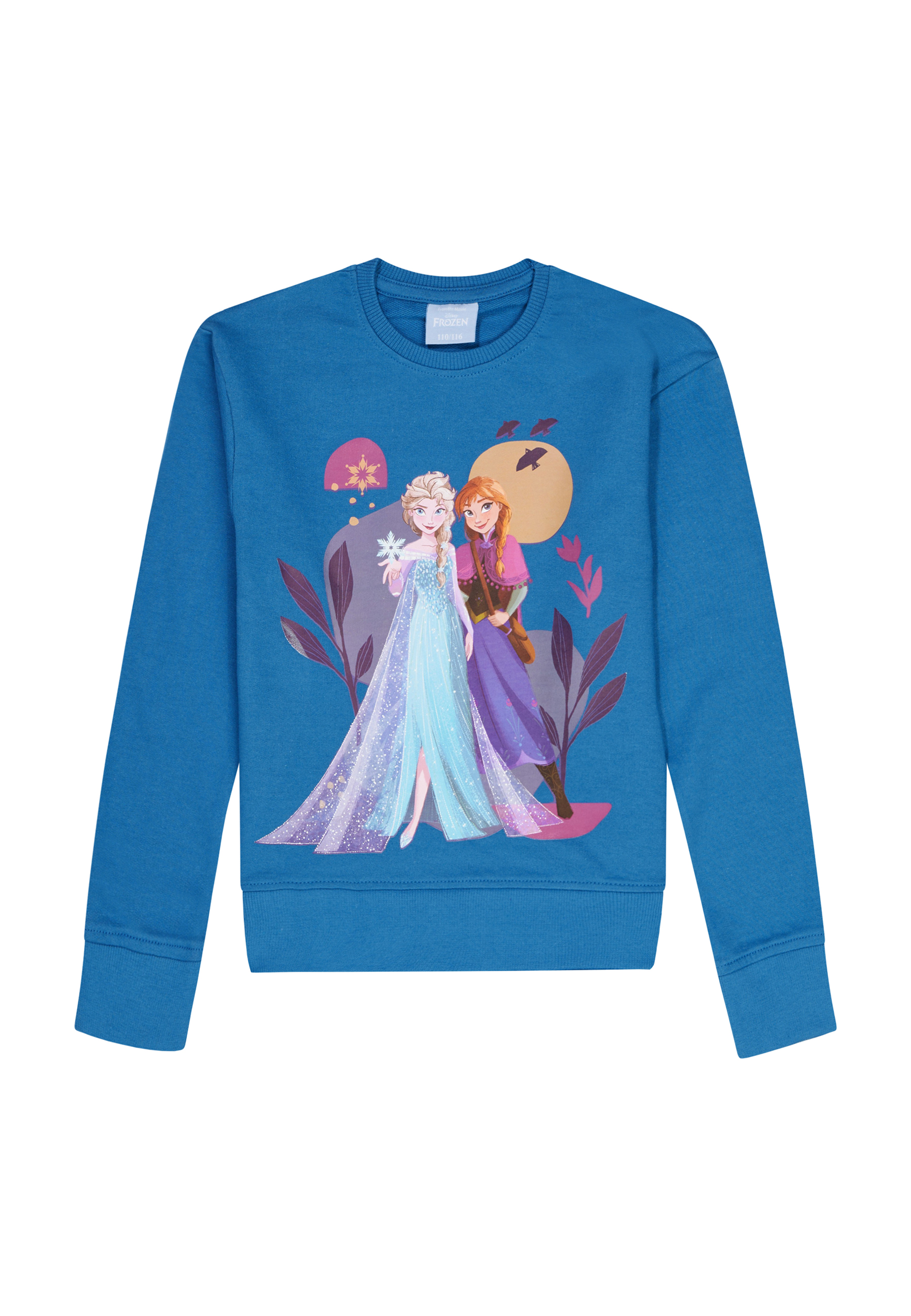 цена Пуловер ONOMATO! Sweatshirt Frozen 2 Die Eiskönigin Anna und Elsa, синий