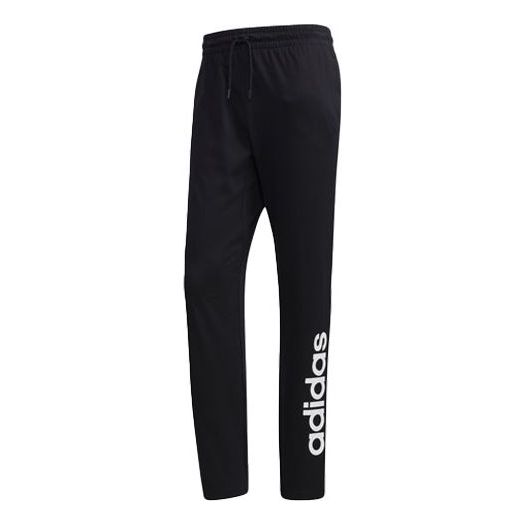 Спортивные штаны adidas neo M Esntl Lw Tp Logo Printed Slim-fit Sweatpants Black, черный