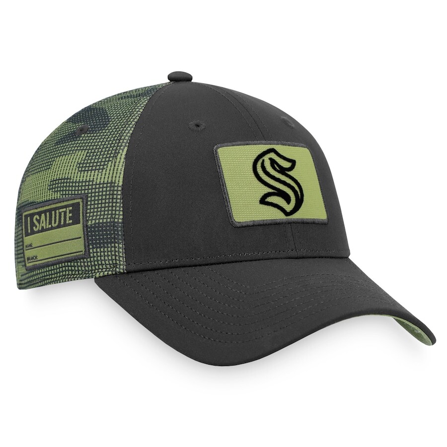 

Бейсболка Fanatics Branded Seattle Kraken, черный
