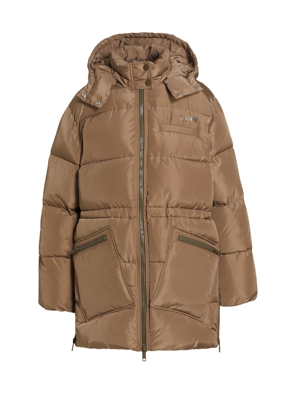 

Куртка миди оверсайз Tech Puffer GANNI