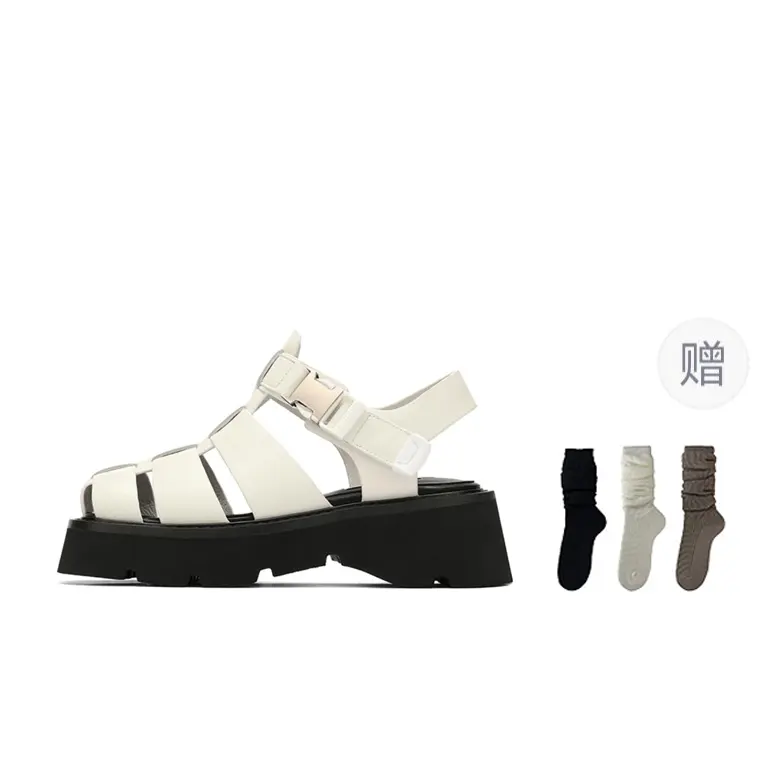 

Сандалии римские Candy Series женские Daphne Lab, цвет Optical white with thick sole