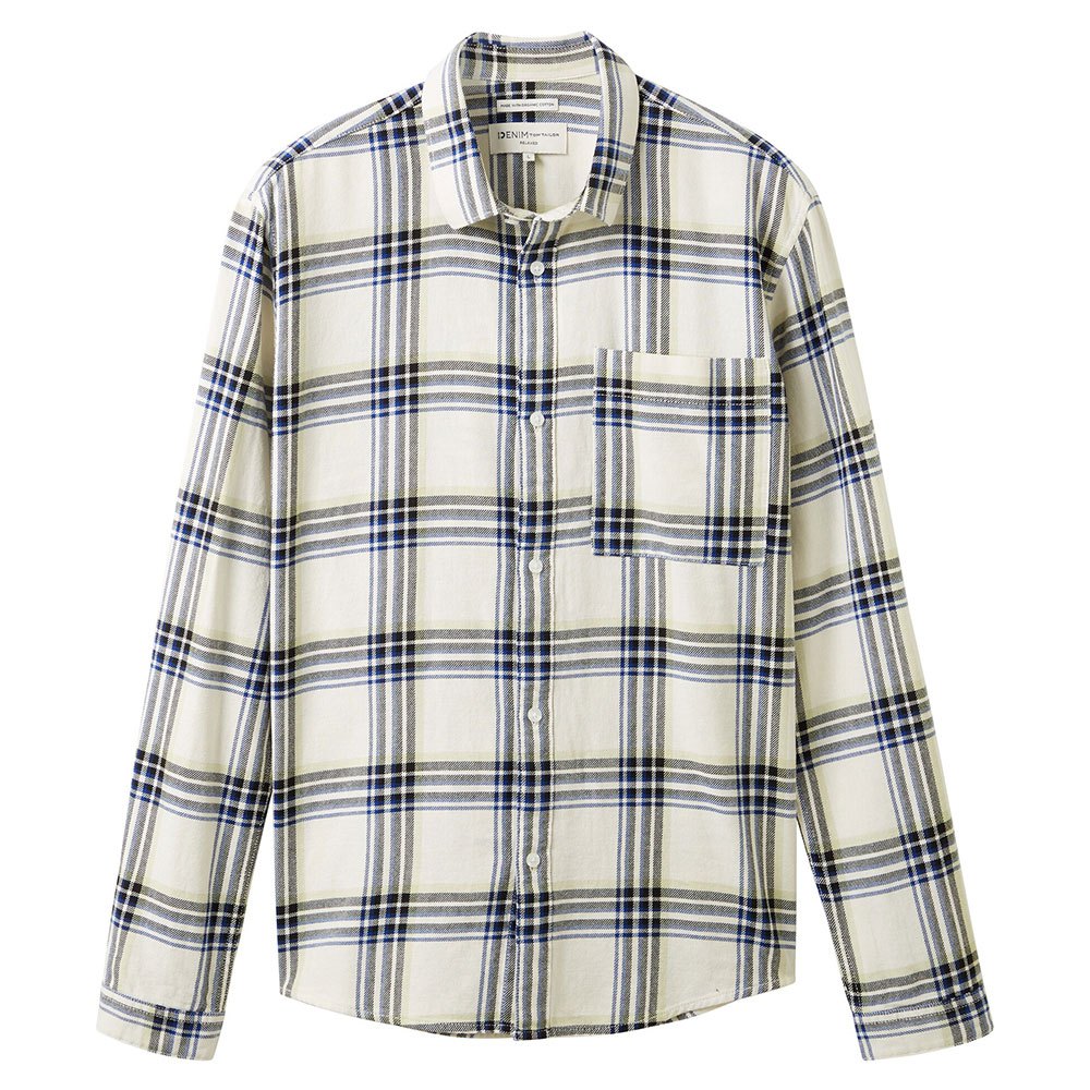 Рубашка Tom Tailor 1037458 Relaxed Checked, белый