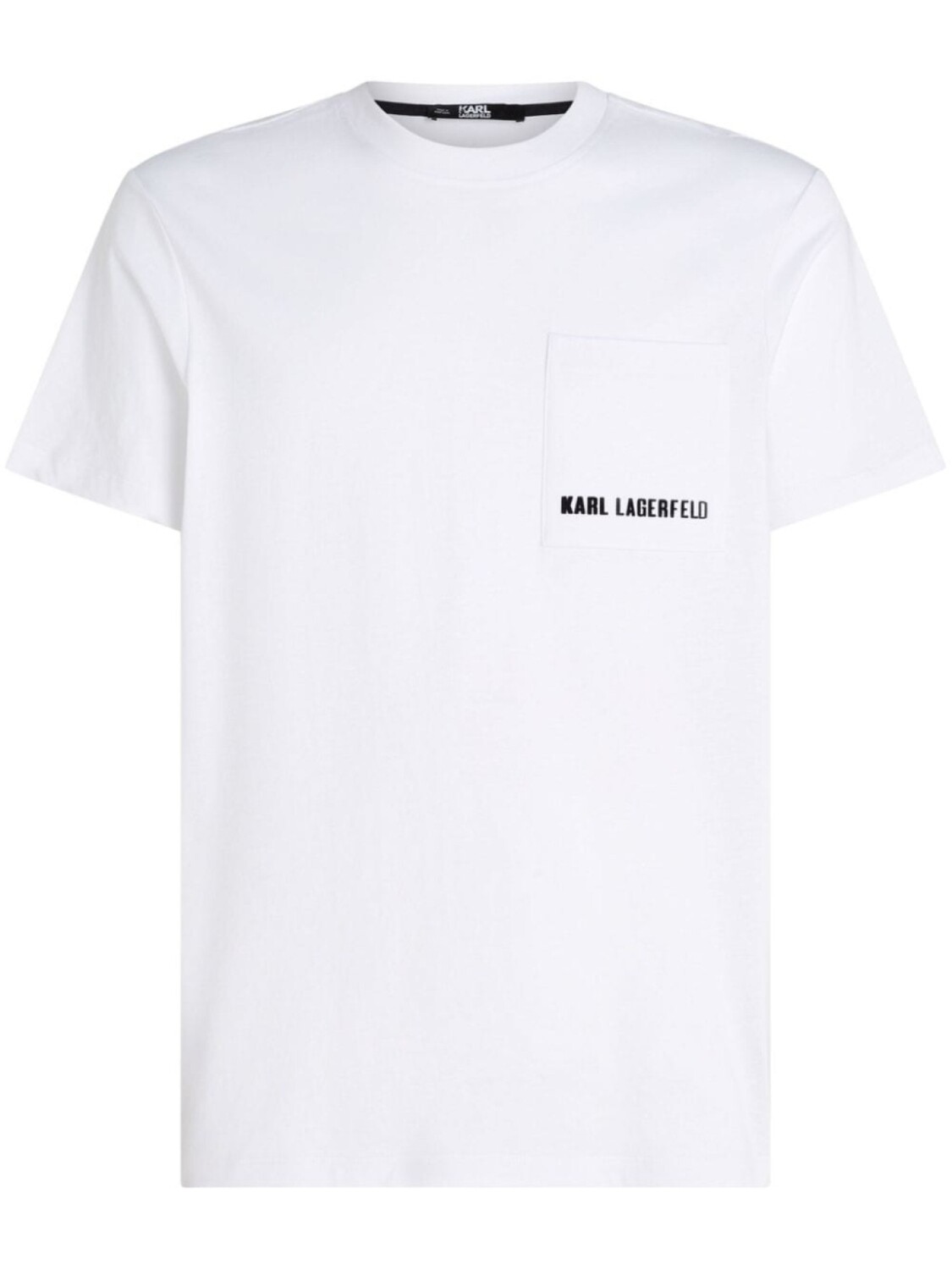 

Karl Lagerfeld футболка с фактурным логотипом, белый