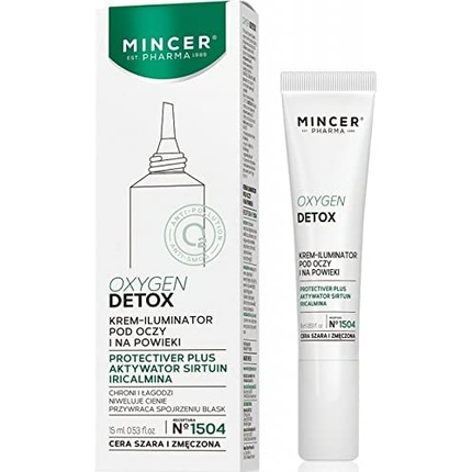 Mincer Pharmaceutique Oxygen Detox Крем для контура глаз Комплекс против морщин для серой и уставшей кожи 15мл, A Mincer Pharma