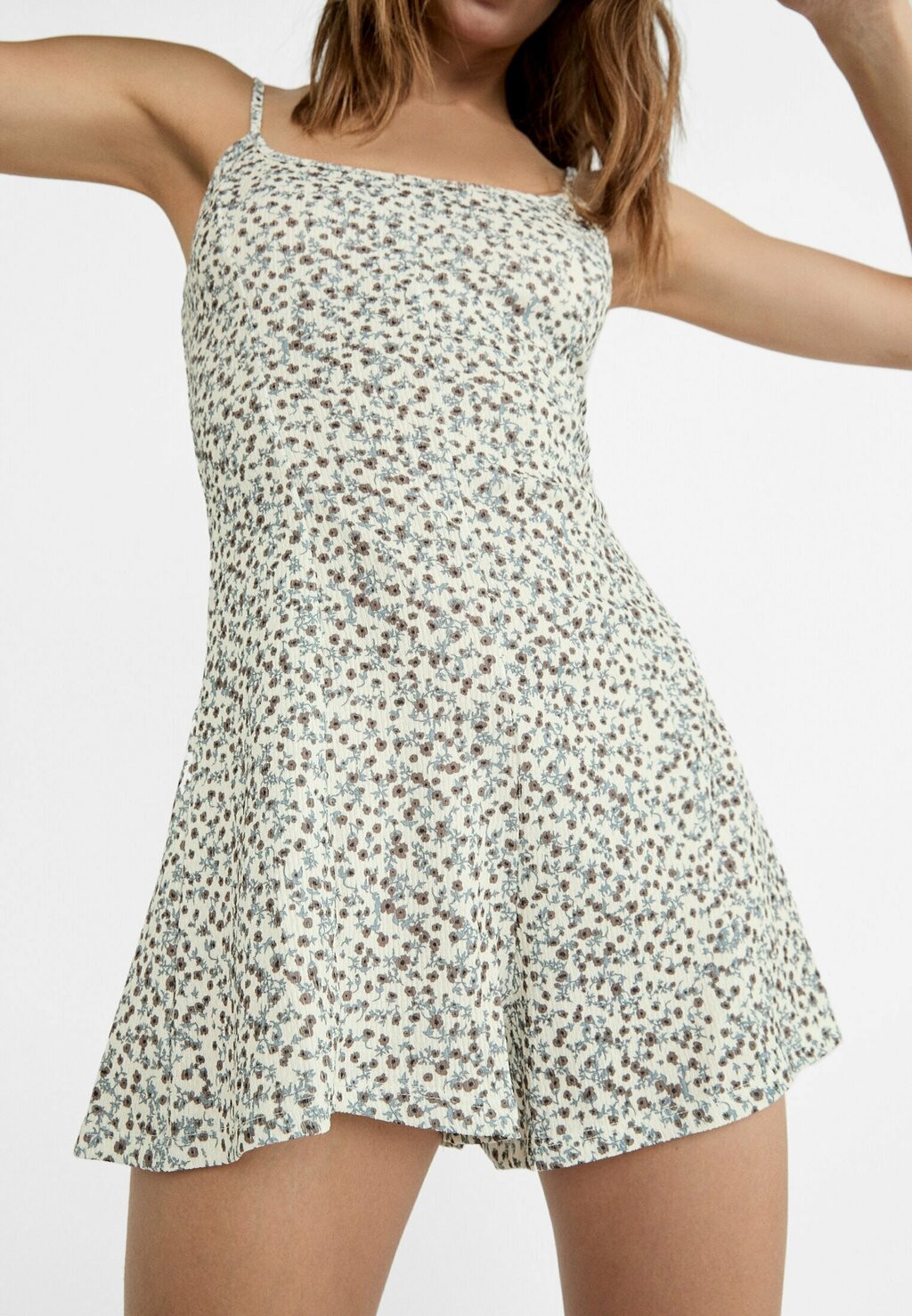

Комбинезон STRAPPY FLORAL PLAYSUIT Stradivarius, бежевый