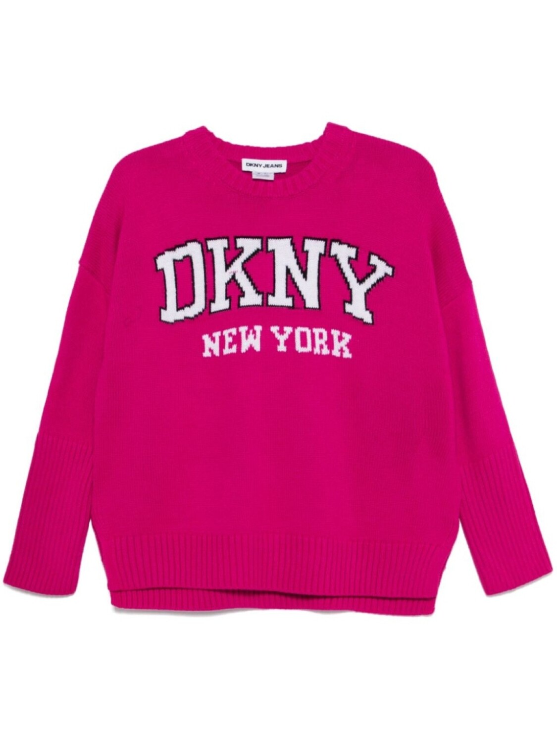 

Свитер с логотипом университета DKNY, розовый