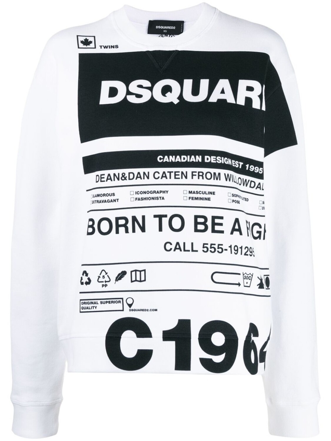 

Dsquared2 футболка с логотипом, белый