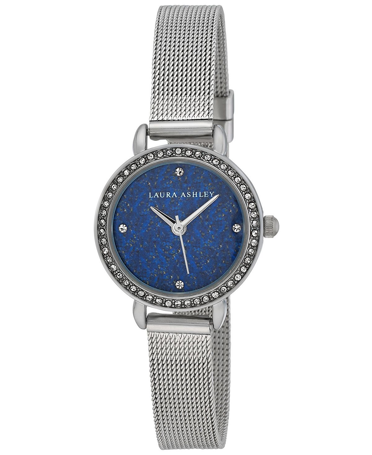 Женские часы-браслет из серебристого сплава с драгоценными камнями, 26 мм Laura Ashley