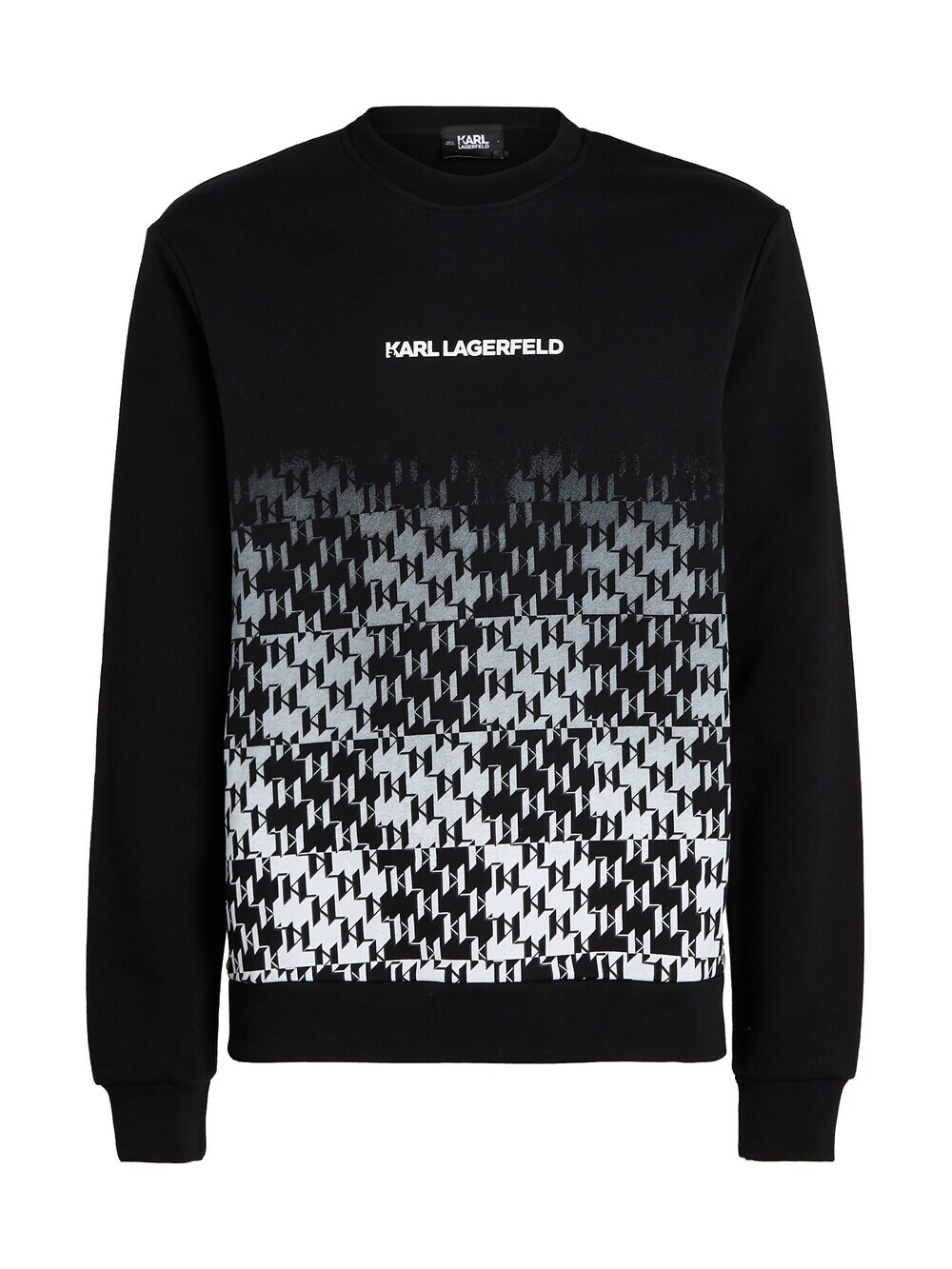 

Толстовка Karl Lagerfeld Check Degrade, черный