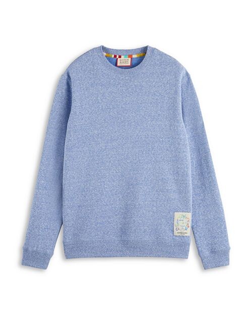 

Меланжевый свитшот Scotch & Soda, цвет Blue