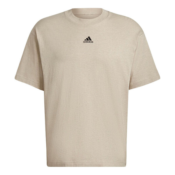 

Футболка adidas BotanDyed Tee Solid Color Small Label Round Neck Sports Short Sleeve Couple Style Khaki, мультиколор