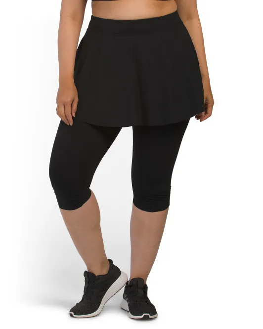 

Юбка до колена Plus Booty Boost Spanx, черный