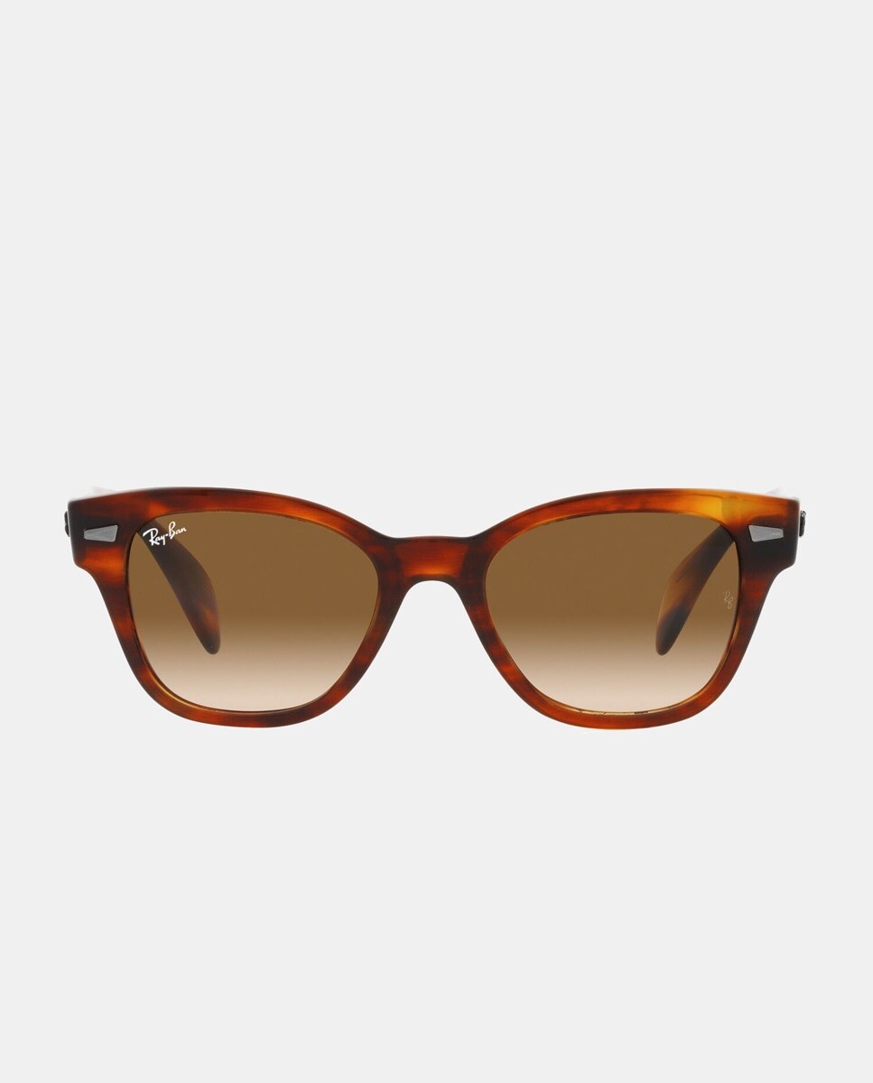 

Квадратные солнцезащитные очки унисекс в гаванском цвете Ray-Ban, коричневый