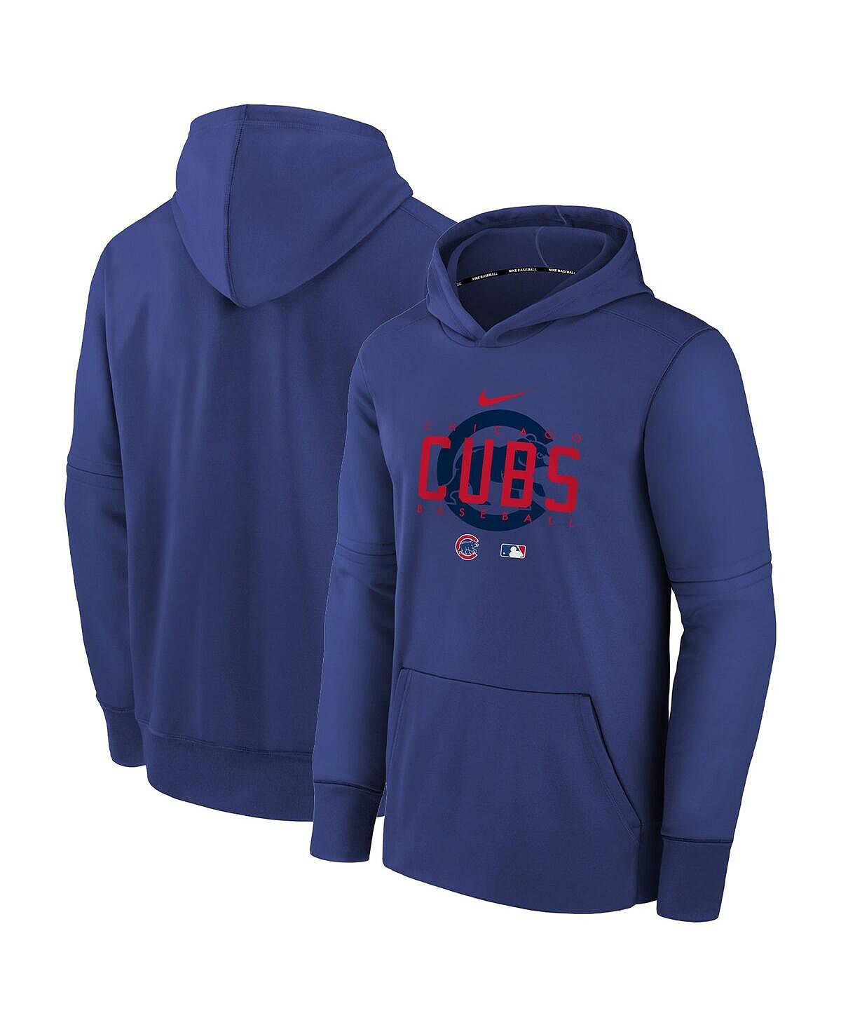 

Пуловер с капюшоном Big Boys Royal Chicago Cubs Pregame Performance Nike