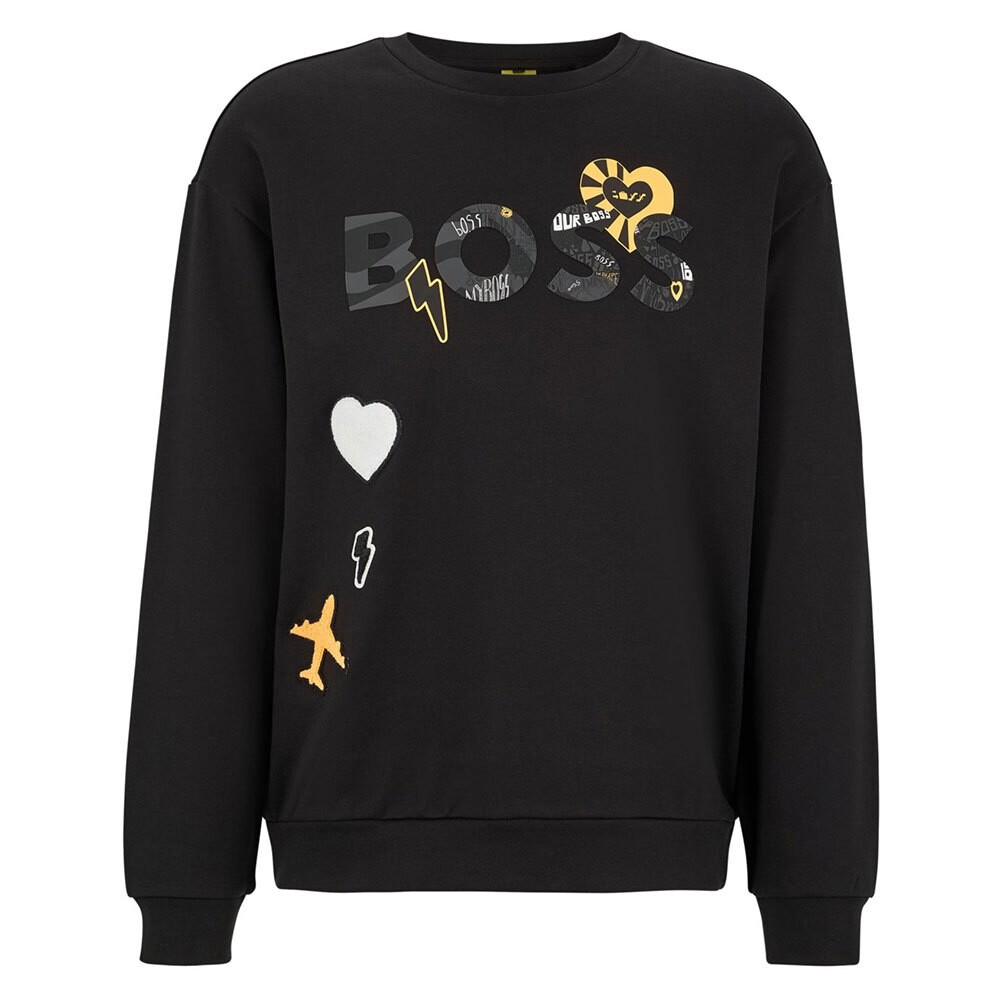 

Толстовка BOSS Salbo Lotus, черный