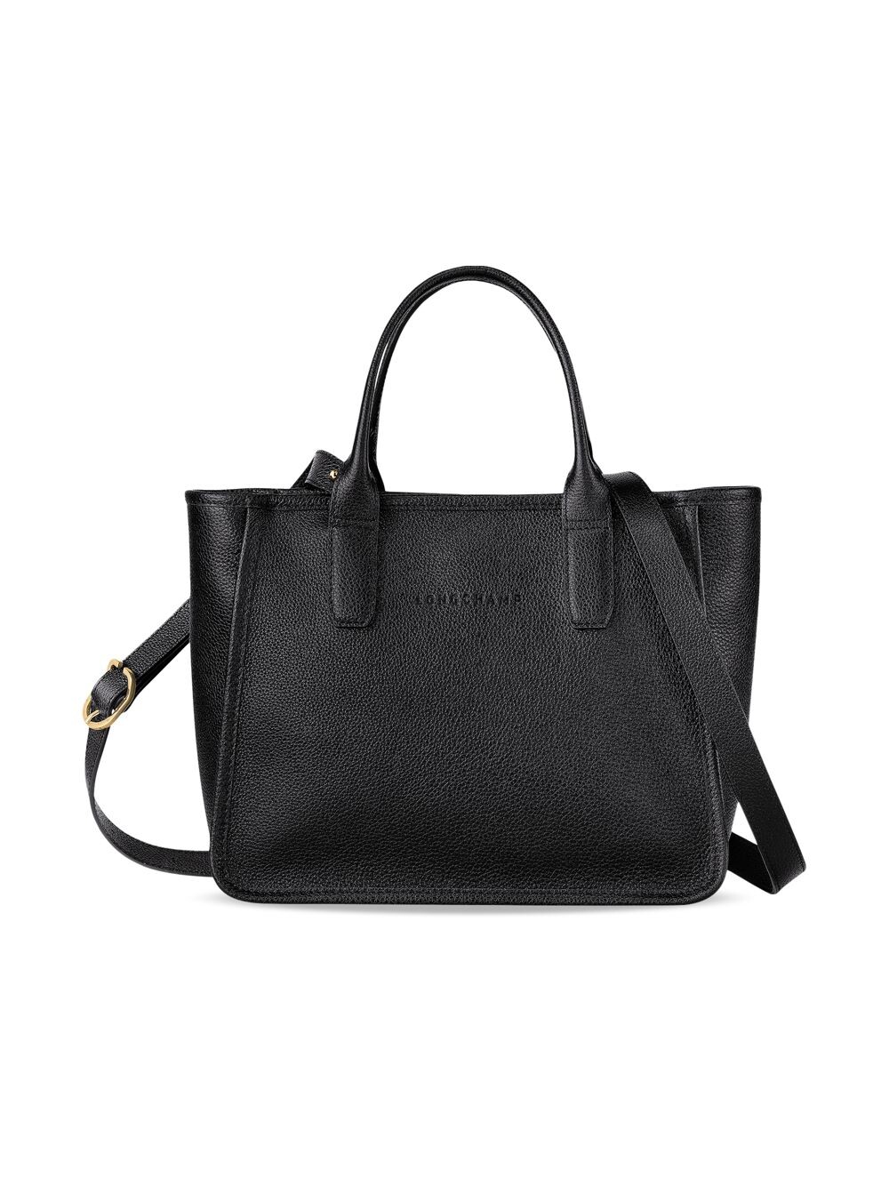 

Кожаная сумка-тоут Le Foulonné Longchamp, черный