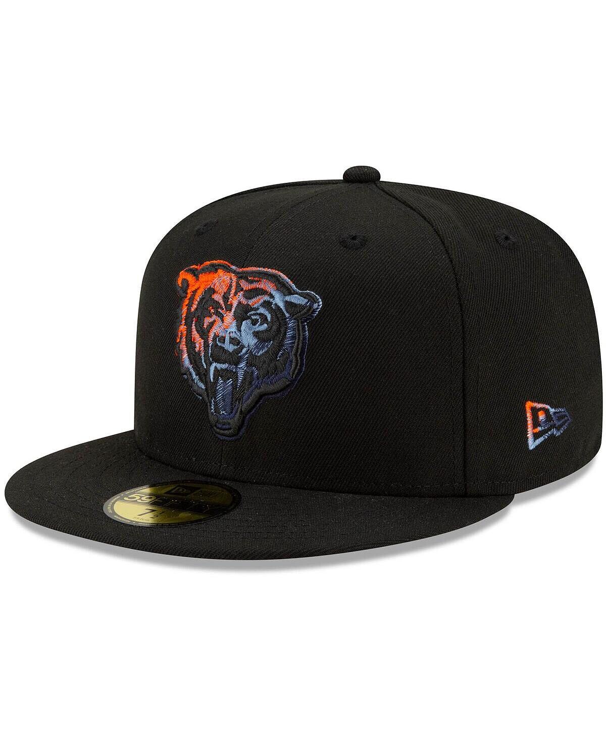 

Мужская черная приталенная шляпа с логотипом Chicago Bears Dim 59FIFTY New Era