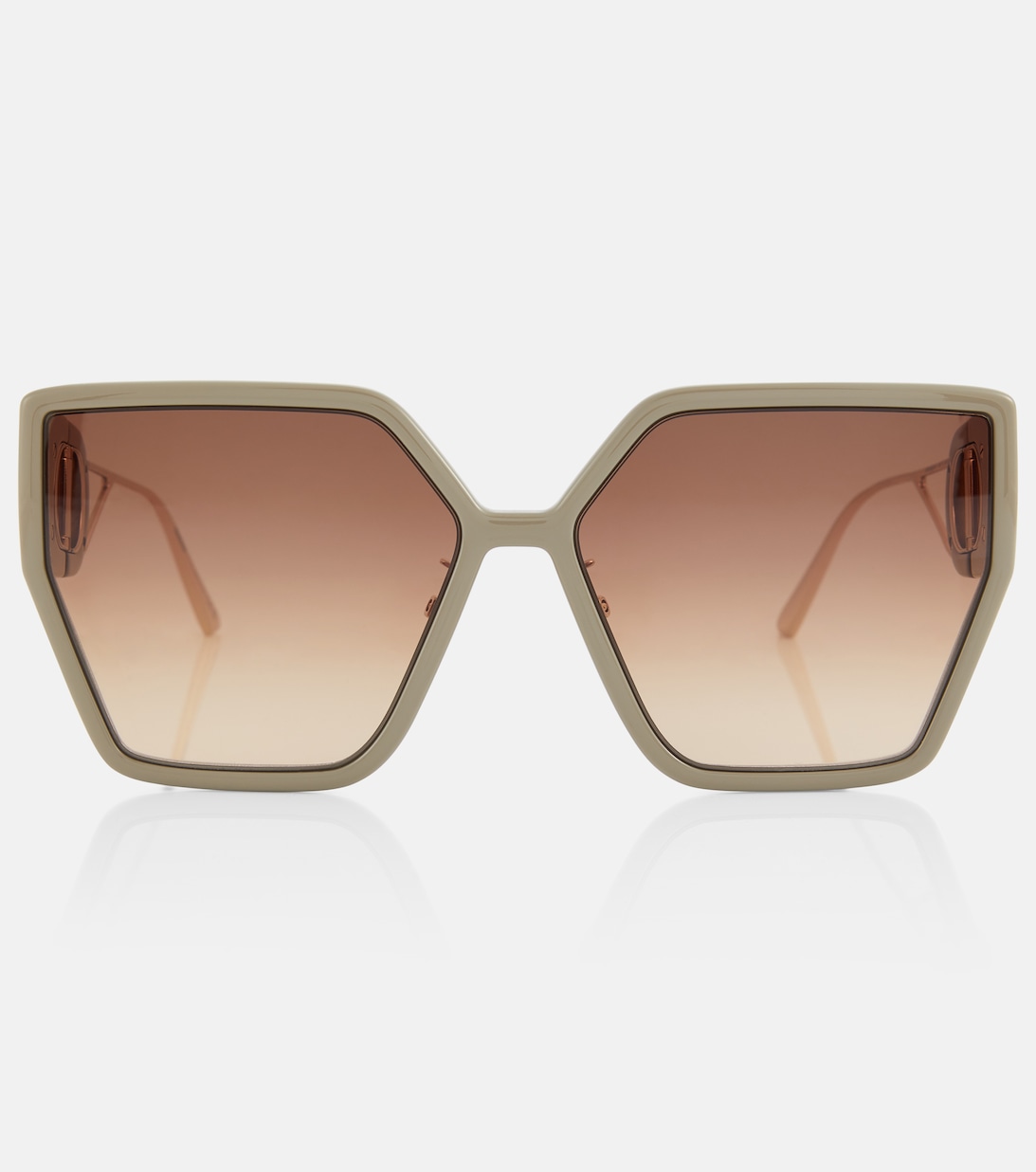 Солнцезащитные очки 30Montaigne S3U с плоскими бровями Dior Eyewear, серый
