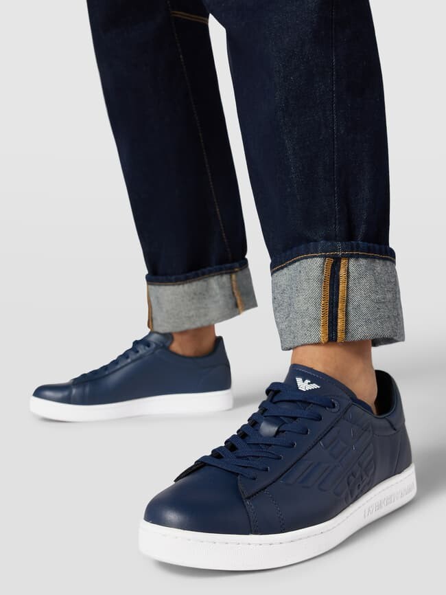 

Кроссовки с лейблом EA7 Emporio Armani, темно-синий