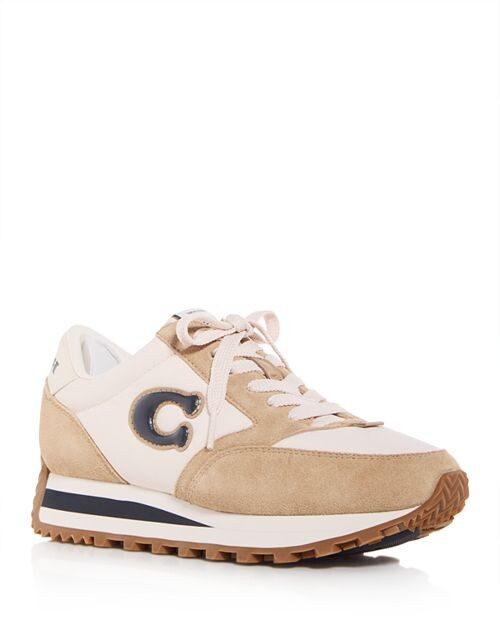 

Женские низкие кроссовки для бега COACH, цвет Tan/Beige