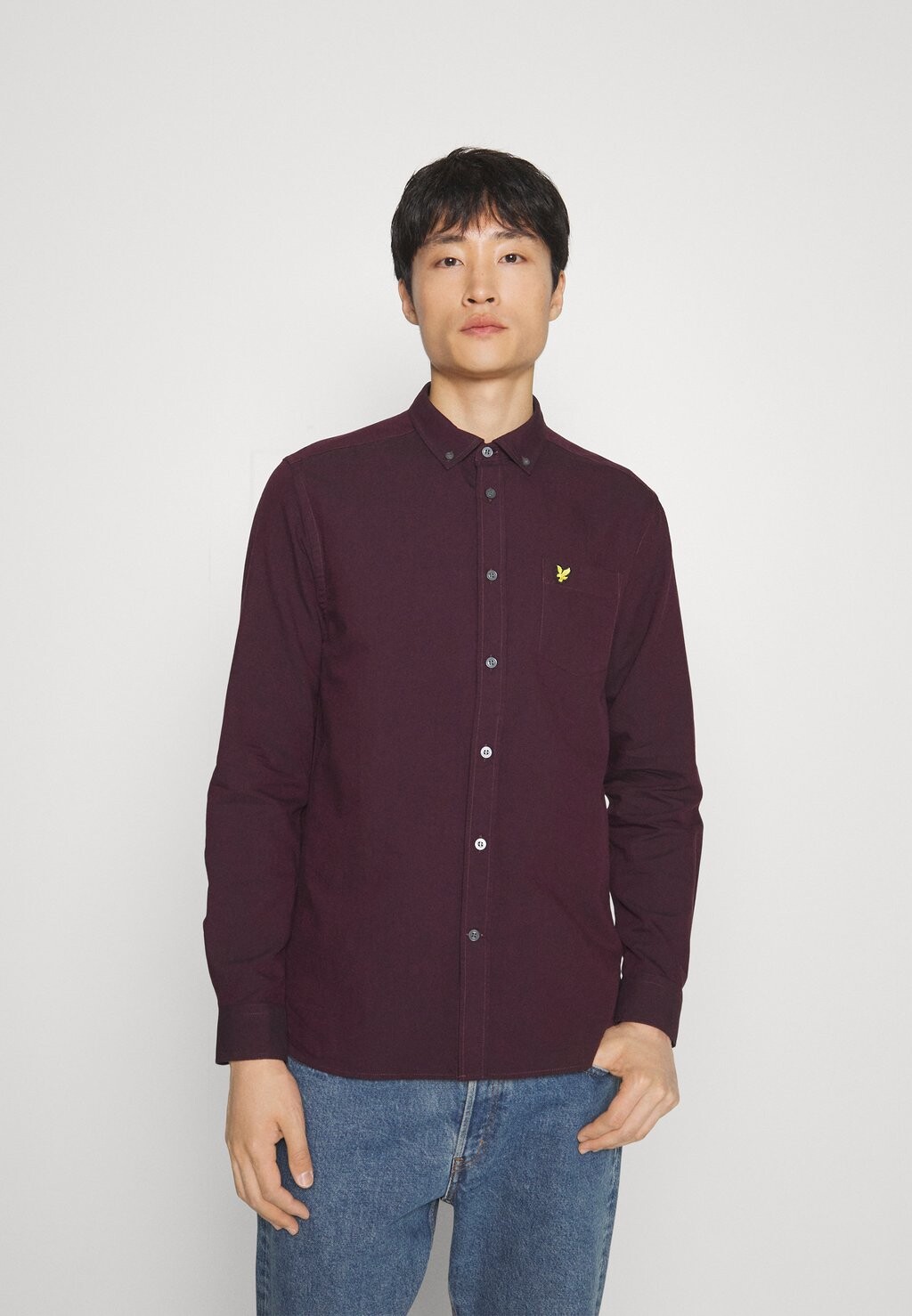 

Рубашка REGULAR FIT LIGHT WIGHT OXFORD Lyle & Scott, сливовый