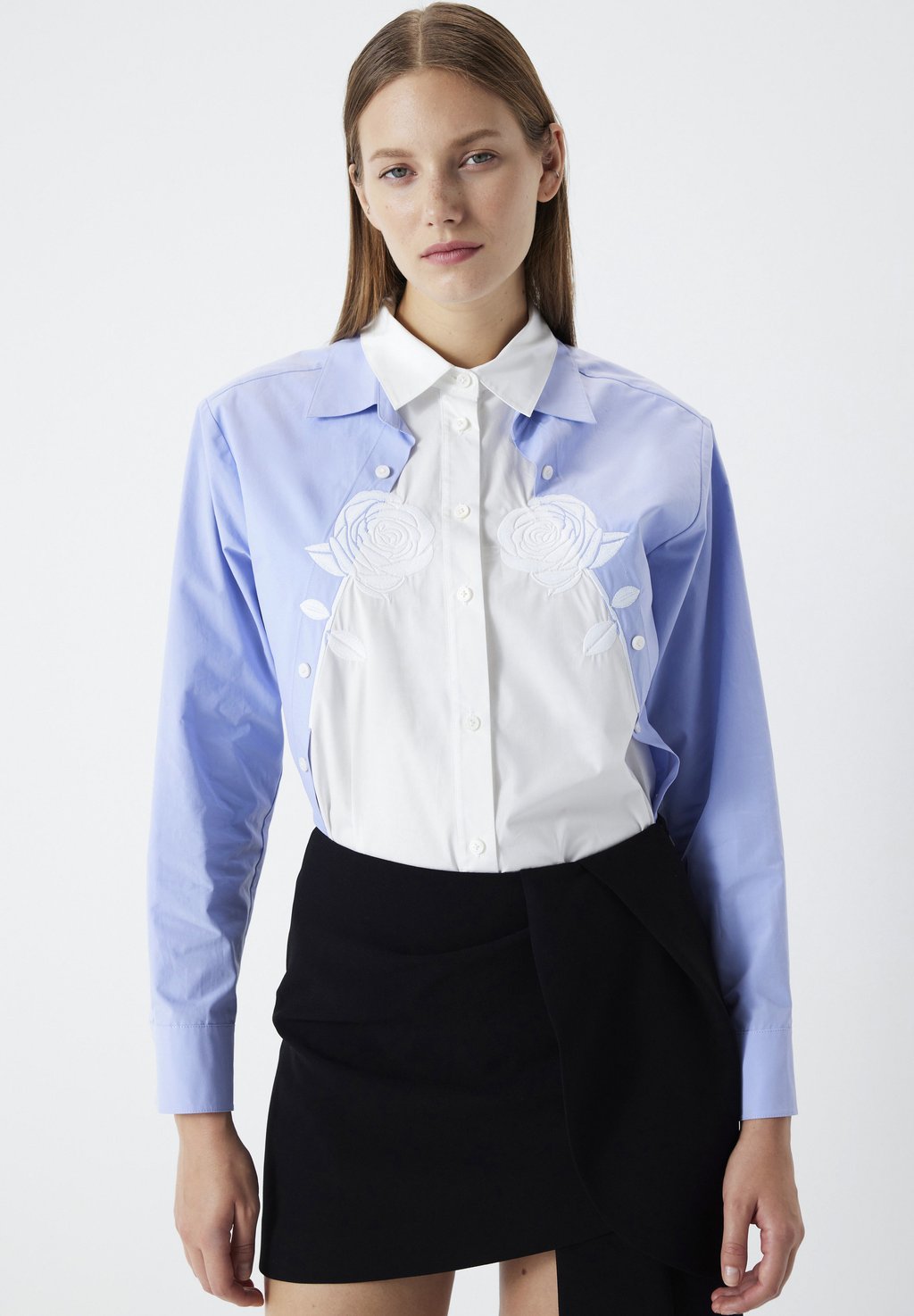 Блузка-рубашка BLOCK EMBROIDERED Ipekyol, цвет white