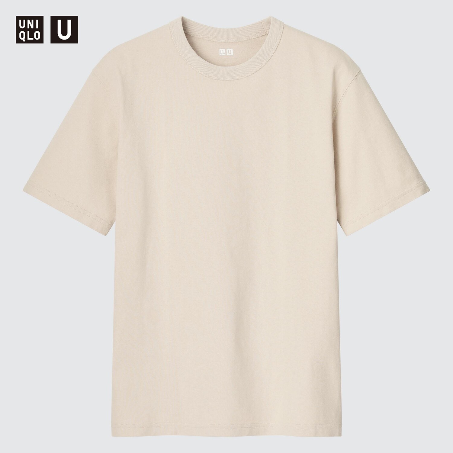 

Футболка мужская Uniqlo с коротким рукавом и круглым вырезом, естественный