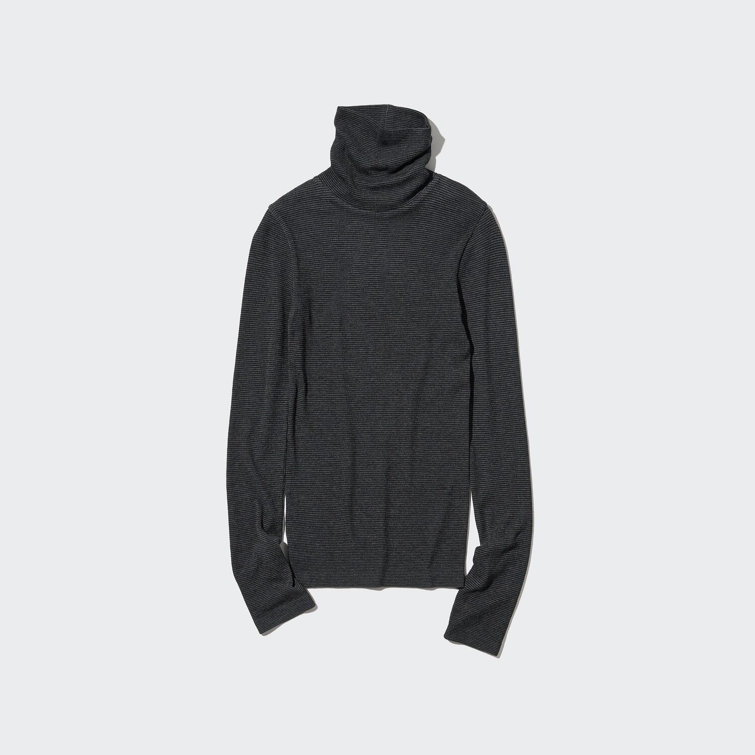 

Водолазка Uniqlo женская в рубчик, темно-серый