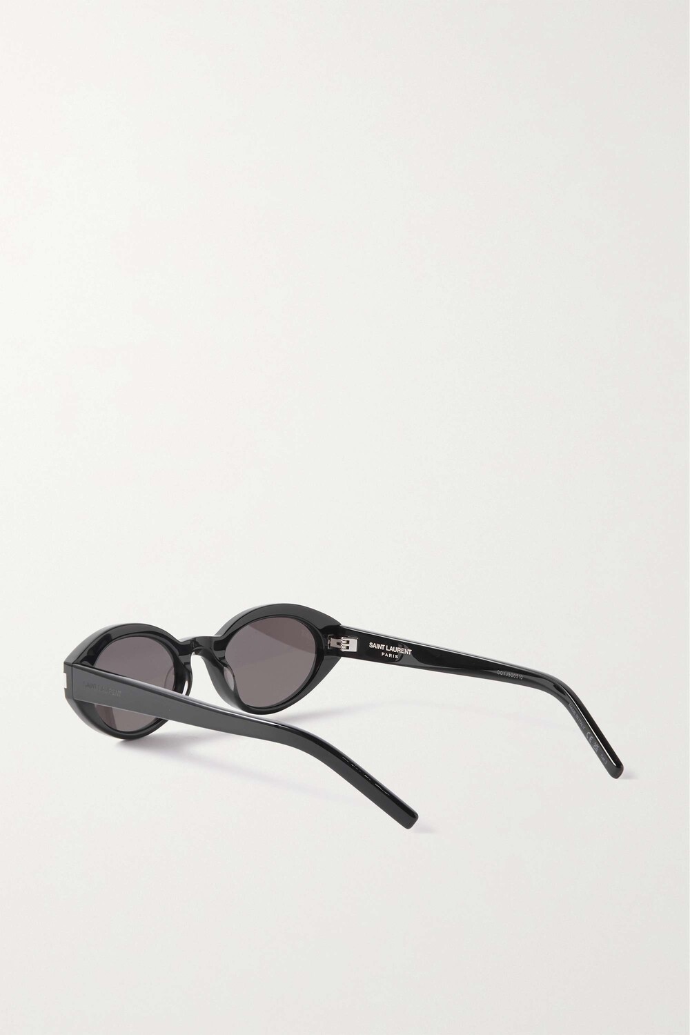 

SAINT LAURENT EYEWEAR солнцезащитные очки в овальной оправе из ацетата, черный