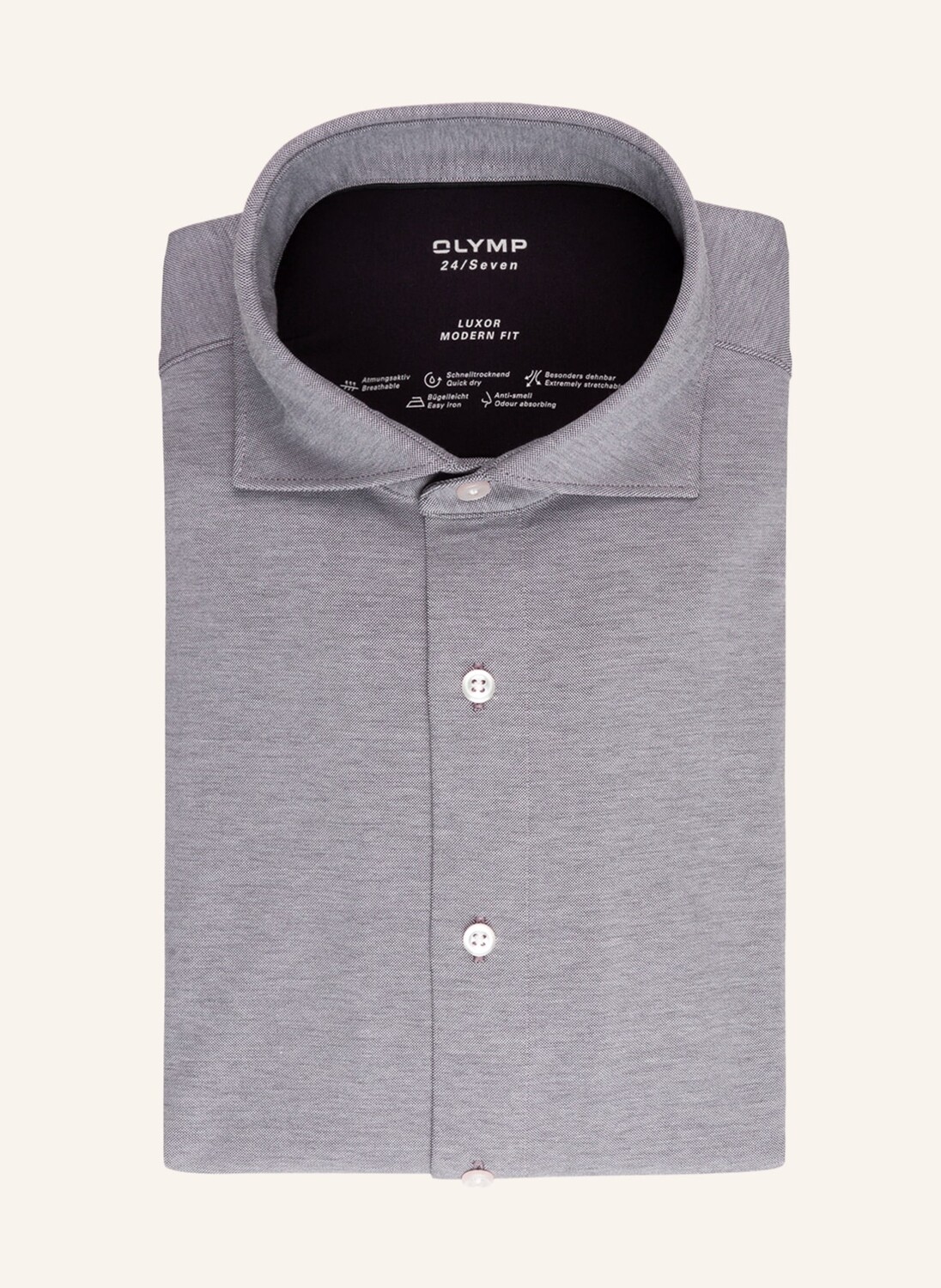 

Рубашка OLYMP JerseyLuxor 24/Seven modern fit, серый