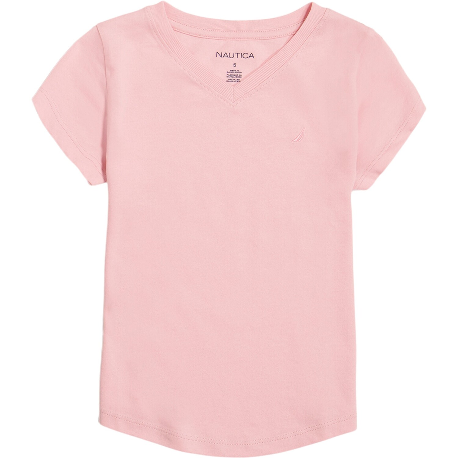 

Футболка Nautica с v-образным вырезом для девочек (7–16), цвет Berry Red Heather