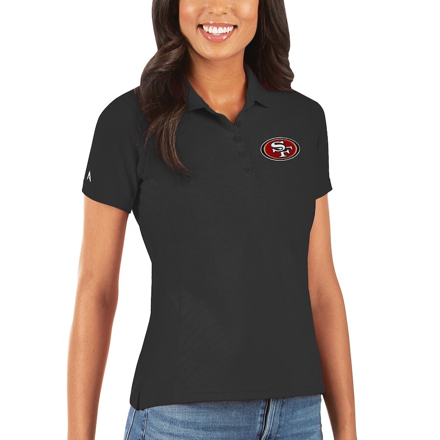 

Поло с коротким рукавом Antigua San Francisco 49Ers, черный