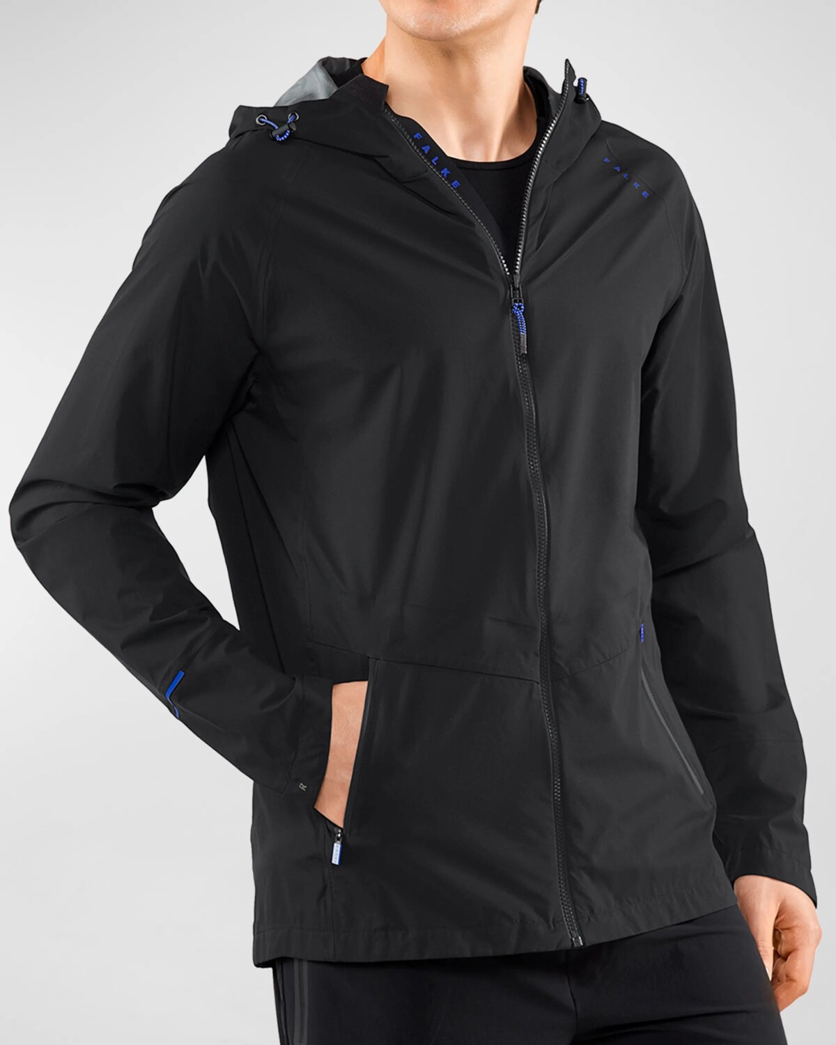 

Мужская водостойкая беговая куртка с капюшоном Falke, цвет Black