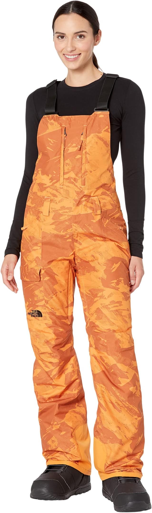 

Брюки Freedom Insulated Bib The North Face, цвет Topaz Tonal Mountainscape Print