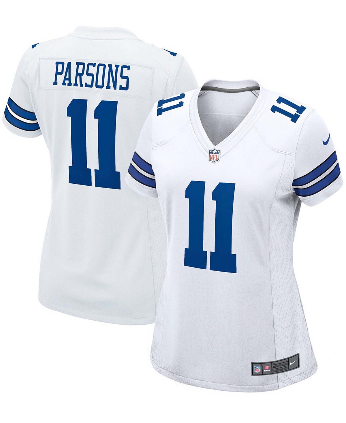 

Женское белое игровое джерси Micah Parsons Dallas Cowboys Nike, белый