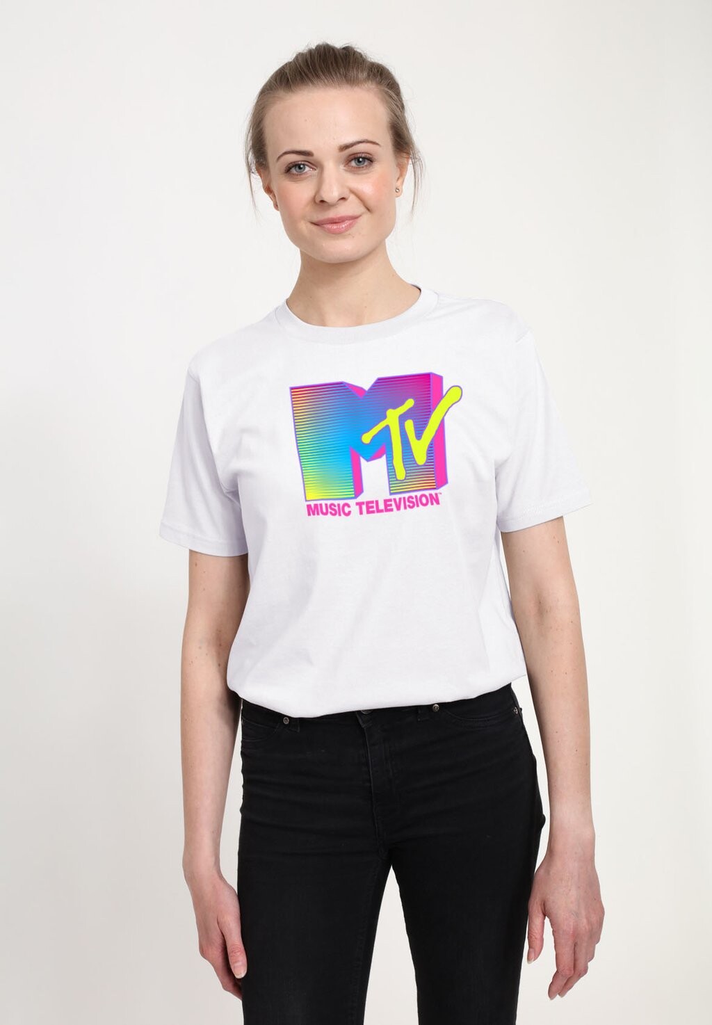 

Футболка с принтом MTV FLUORESCENT Henry Tiger, белый