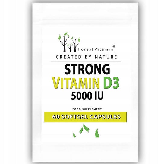 Forest Vitamin, Сильный витамин D3 5000 МЕ 60 капс