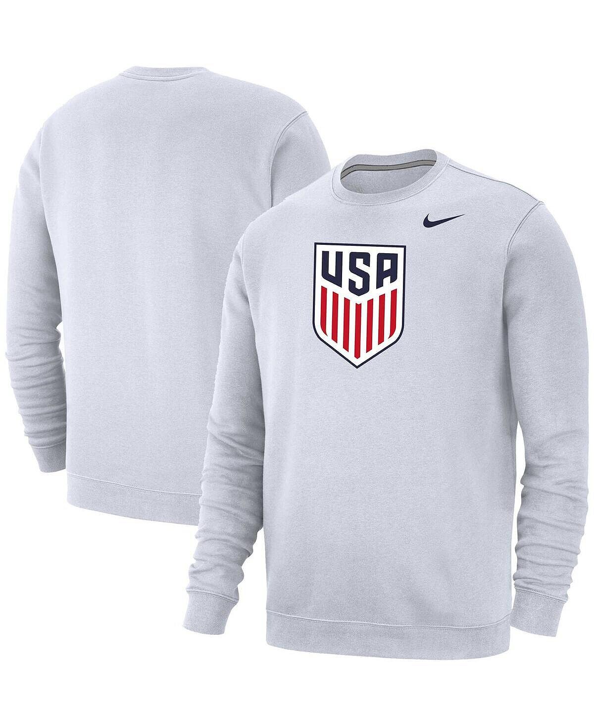 

Мужской белый флисовый пуловер USMNT свитшот Nike