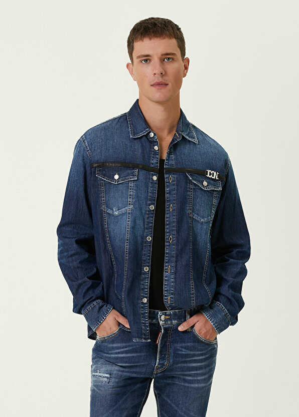 

Темно-синяя джинсовая рубашка icon Dsquared2