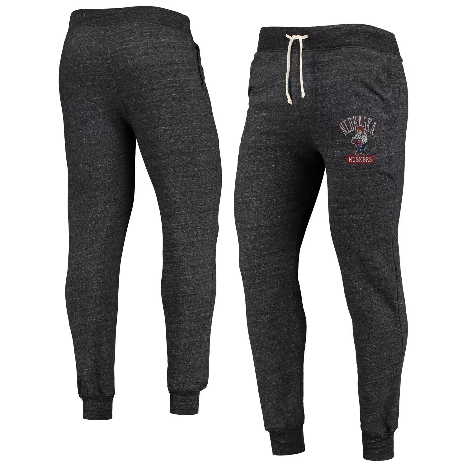 

Мужская альтернативная одежда, черные брюки Nebraska Huskers Dodgeball Tri-Blend, Черный