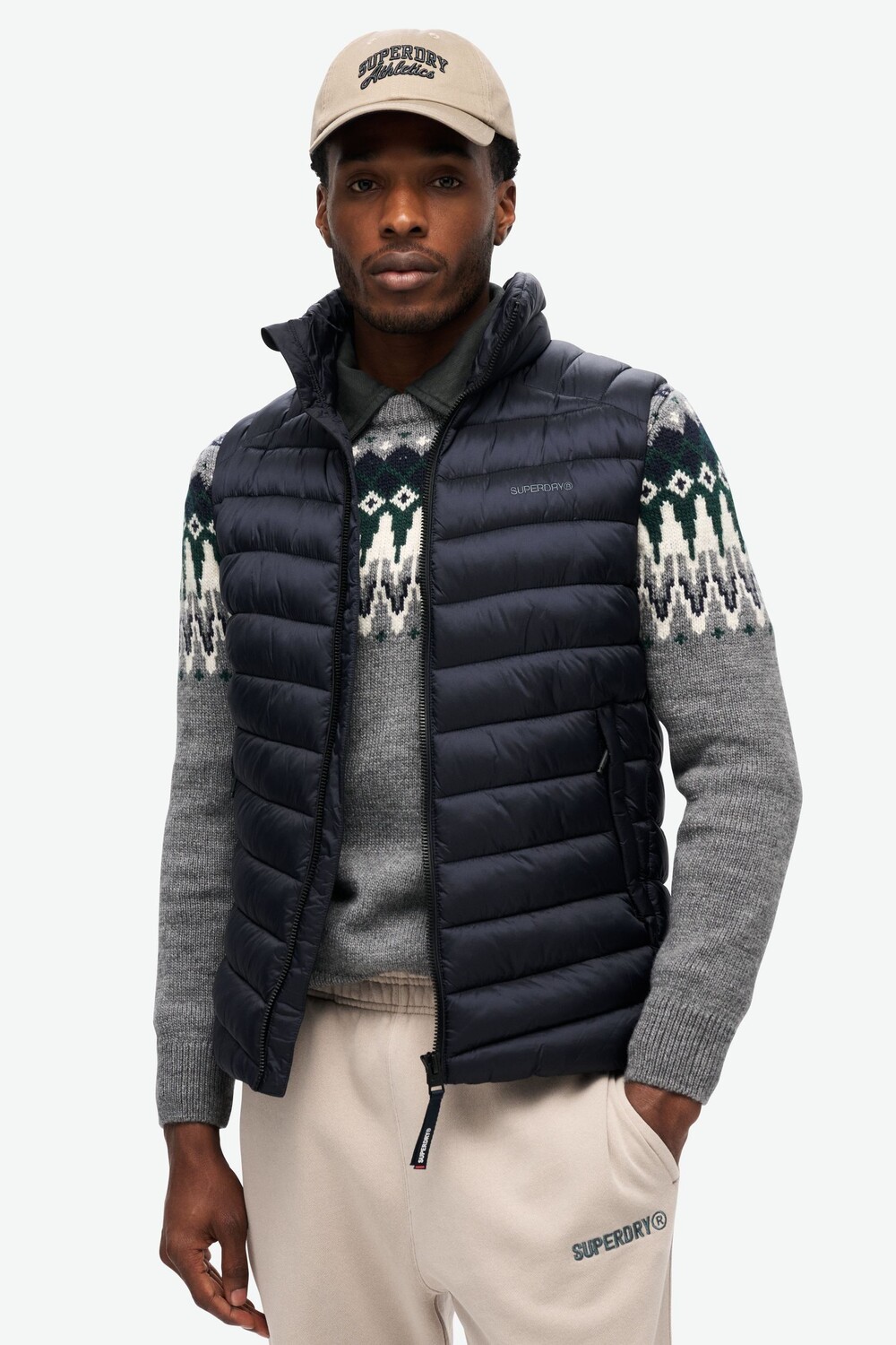 

Спортивный утепленный жилет Fuji Superdry, синий