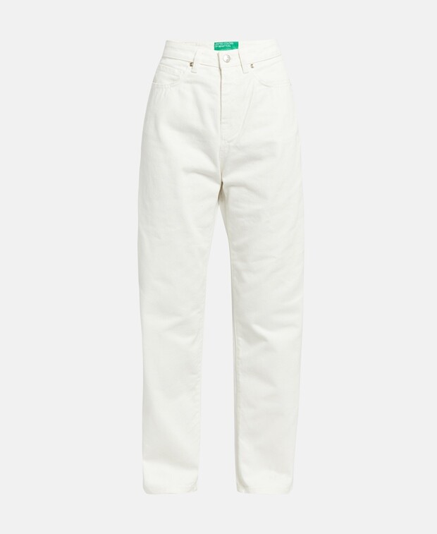 

Прямые джинсы United Colors of Benetton, белый