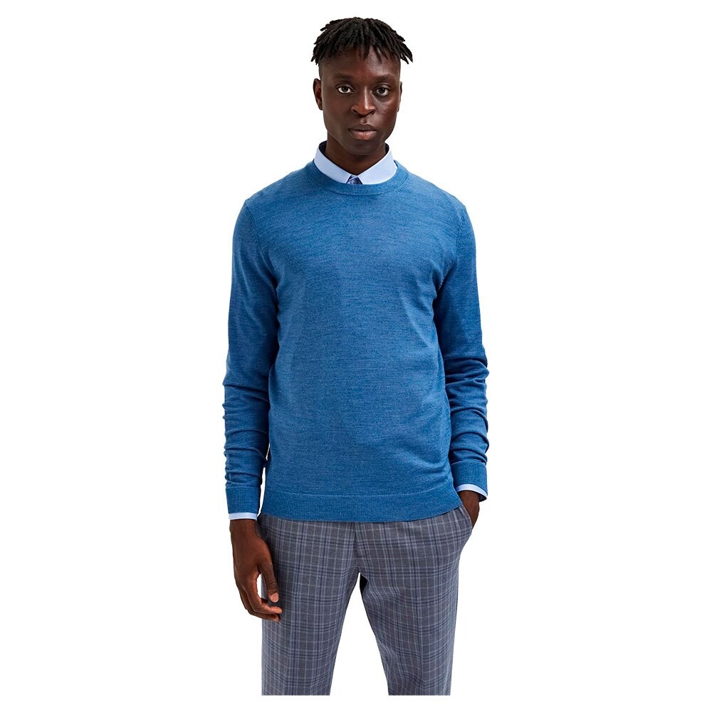 

Свитер Selected Town Merino Coolmax Knit, черный