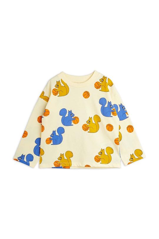 цена Хлопковая рубашка с длинными рукавами для мальчиков и девочек Mini Rodini, желтый